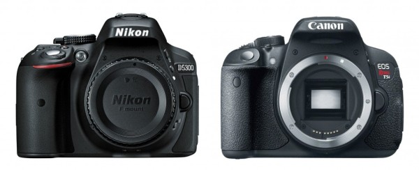 Nikon D5300 vs Canon Rebel T5i Specs Comparison Table